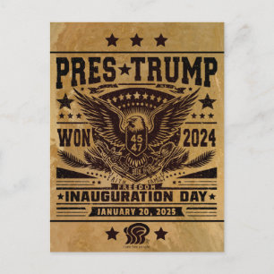 Cartão Postal Presidente Trump Won 2024