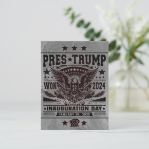 Cartão Postal Presidente Trump Won 2024