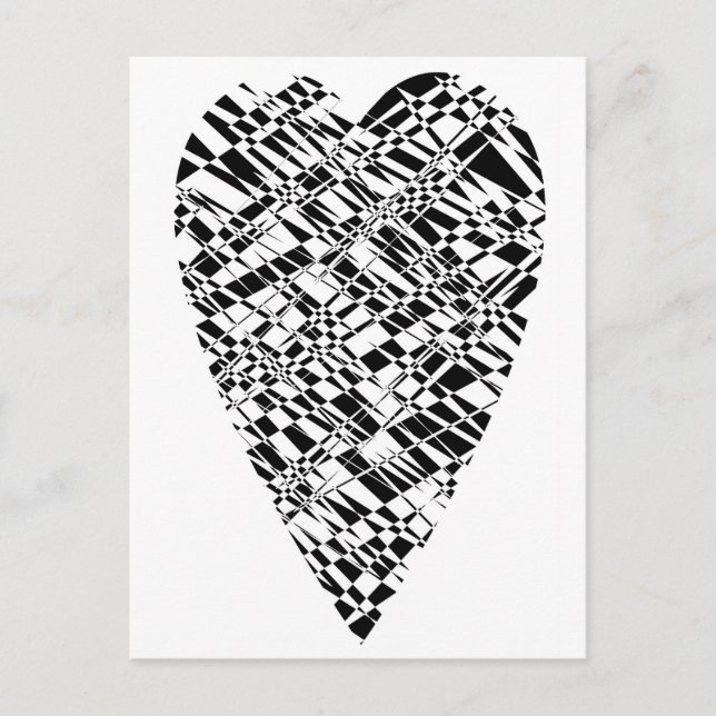 Cartão Postal preto & branco (Frente)