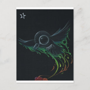 Cartão Postal Preto como breu