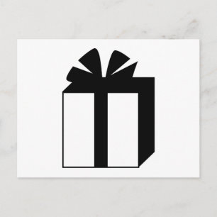 Cartão Postal Preto e Branco presente
