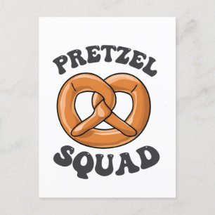 Cartão Postal Pretzel Squad Funny Oktoberfest Pretzel Lover Germ