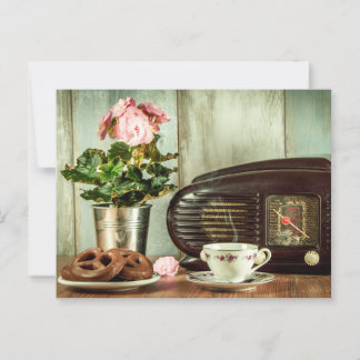 Cartão Postal Pretzel Tea Rosa Posto de Passagem