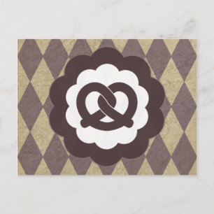 Cartão Postal pretzel vintage
