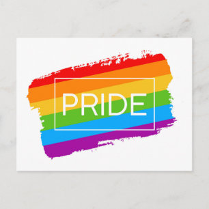 Cartão Postal Pride BrushAVC Rainbow