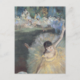 Cartão Postal Prima Ballerina curvando o palco Edgar Degas
