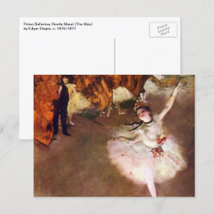 Cartão Postal Prima Ballerina, Rosita Mauri por Edgar Degas