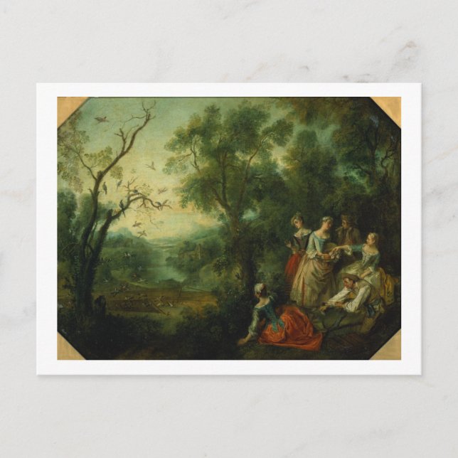 Cartão Postal Primavera, 1738 (óleo na canvas) (Frente)