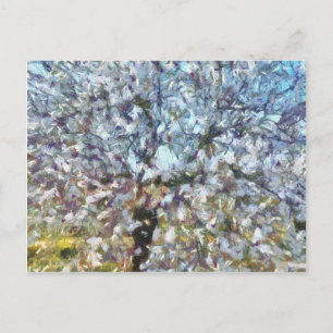 Cartão Postal Primavera Almond Blossom Trabalho de arte de Point