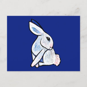 Cartão Postal Primavera Bunny Rabbit Páscoa Ostara
