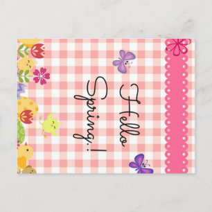 Cartão Postal Primavera de posta-Alô!