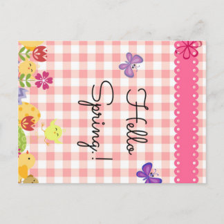 Cartão Postal Primavera de posta-Alô!