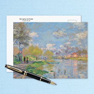 Cartão Postal Primavera do Seine Claude Monet