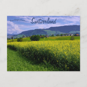 Cartão Postal Primavera em Hirzel Suíça
