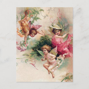 Cartão Postal Primavera Faeries