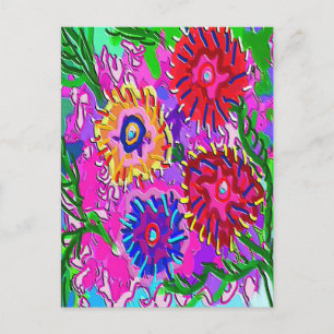 Cartão Postal Primavera Love For You - Vibrant Foral Romance V1