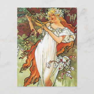 Cartão Postal Primavera, Mucha