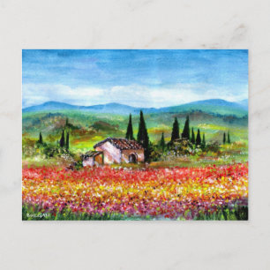 CARTÃO POSTAL PRIMAVERA NA TOSCANA