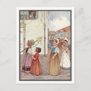 Cartão Postal Primavera por Millicent Sowerby