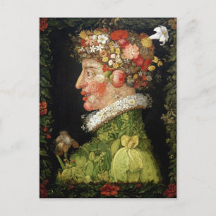 Cartão Postal Primavera, uma série representando as quatro estaç