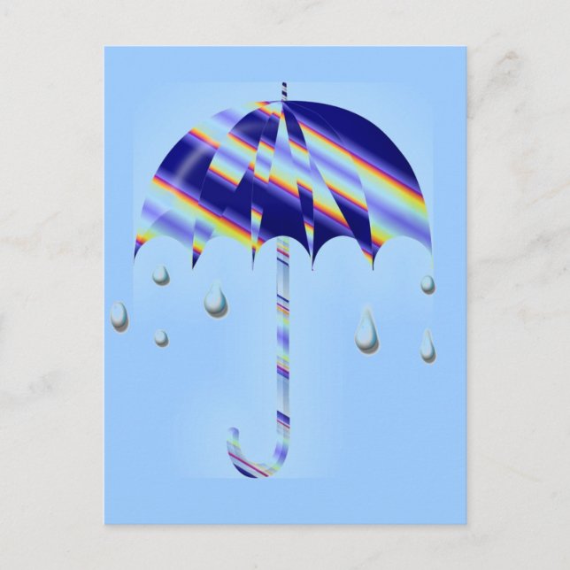 Cartão Postal Primavera Umbrella (Frente)