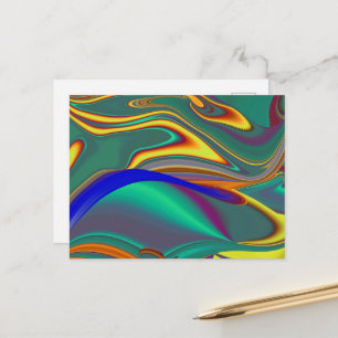 Cartão Postal Primavera Verão Outono Flores Magia