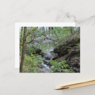 Cartão Postal Primaveras Black Hawk em Burlington, IA Down Hill