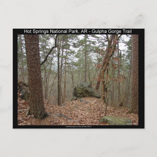 Cartão Postal Primaveras Quentes — Caminho do Gorge Gulpha (Frente)