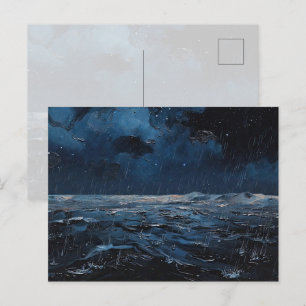 Cartão Postal "Primeira Chuva na Terra" Pintura a Óleo #8