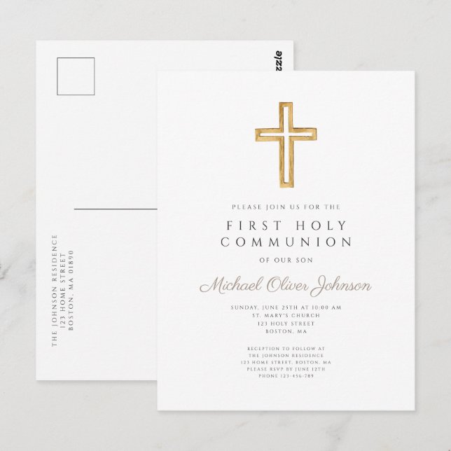 Cartão Postal Primeira comuna religiosa moderna (Frente/Verso)