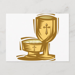 Cartão Postal Primeira Comunhão Sagrada