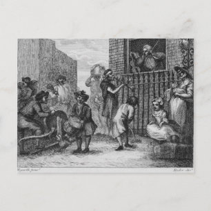 Cartão Postal Primeira Design para o Músico Enfurecido, 1799