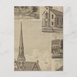 Cartão Postal Primeira Igreja Universitária, Minneapolis, Minnes