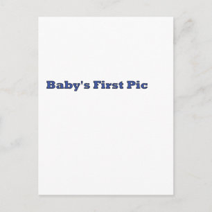 Cartão Postal Primeira Imagem do Bebê O MUSEU Zazzle Oferece