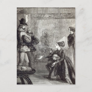 Cartão Postal Primeira Reunião de Edward IV e Lady Elizabeth