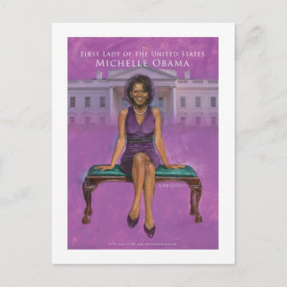 CARTÃO POSTAL PRIMEIRA SENHORA IMPRIMIR DE MICHELLE OBAMA