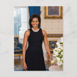 CARTÃO POSTAL PRIMEIRA SENHORA MICHELLE OBAMA