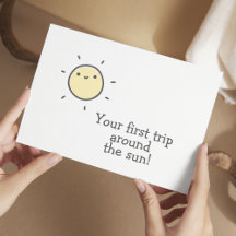 Primeira viagem ao redor do sol! Primeiro aniversa