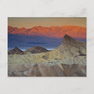 Cartão Postal Primeiras manhãs, luz sobre o Zabriskie Point e