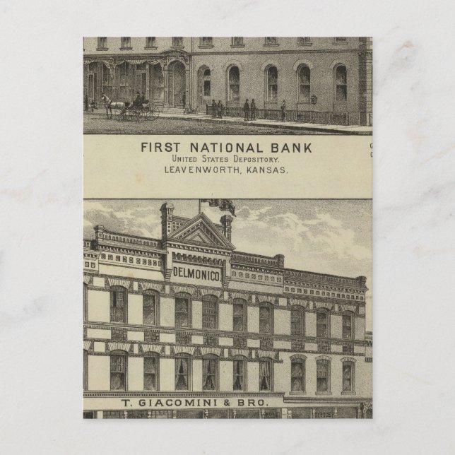 Cartão Postal Primeiro Banco Nacional (Frente)
