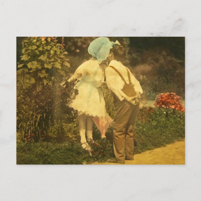 Cartão Postal Primeiro Beijo da Primavera (Frente)