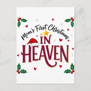Cartão Postal Primeiro Natal da Mamãe no Céu Memorial