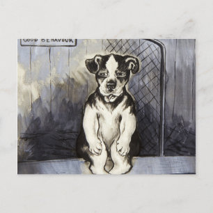 Cartão Postal Primeiro Prêmio de Bom Comportamento de Louis Wain