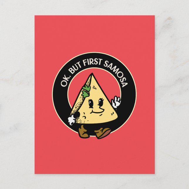 Cartão Postal Primeiro Samosa (Frente)