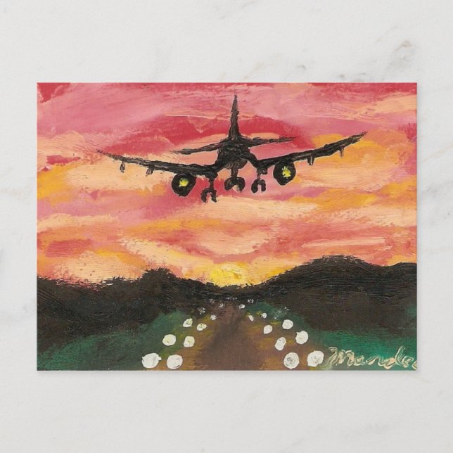 Cartão Postal Primeiro voo (Frente)