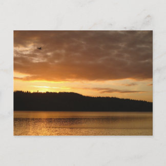 Cartão Postal Primeiro voo em Sunrise sobre o Lago Washington