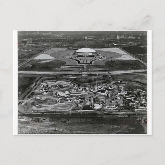Cartão Postal *Primeiros Dias...Astrodome e Astroworld (Frente)