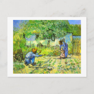 Cartão Postal Primeiros passos, 1890 Vincent van Gogh.