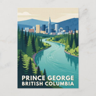 Cartão Postal Prince George British Columbia Viagem 🌲