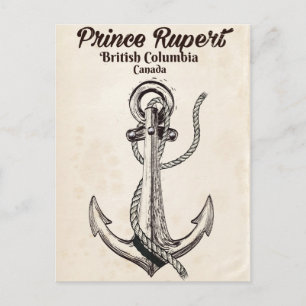 Cartão Postal Prince Rupert, Colúmbia Britânica poster náutica